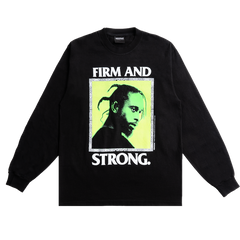 Popcaan Firm and Strong L/S - Black