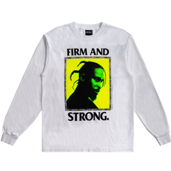 Popcaan Firm and Strong L/S - White